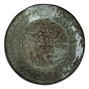 Madam Stoltz - Plato de cerámica de gres | Verde oscuro