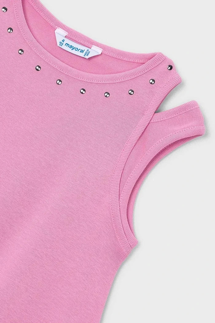 Vestido de algodón para niña Mayoral