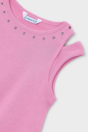 Vestido de algodón para niña Mayoral