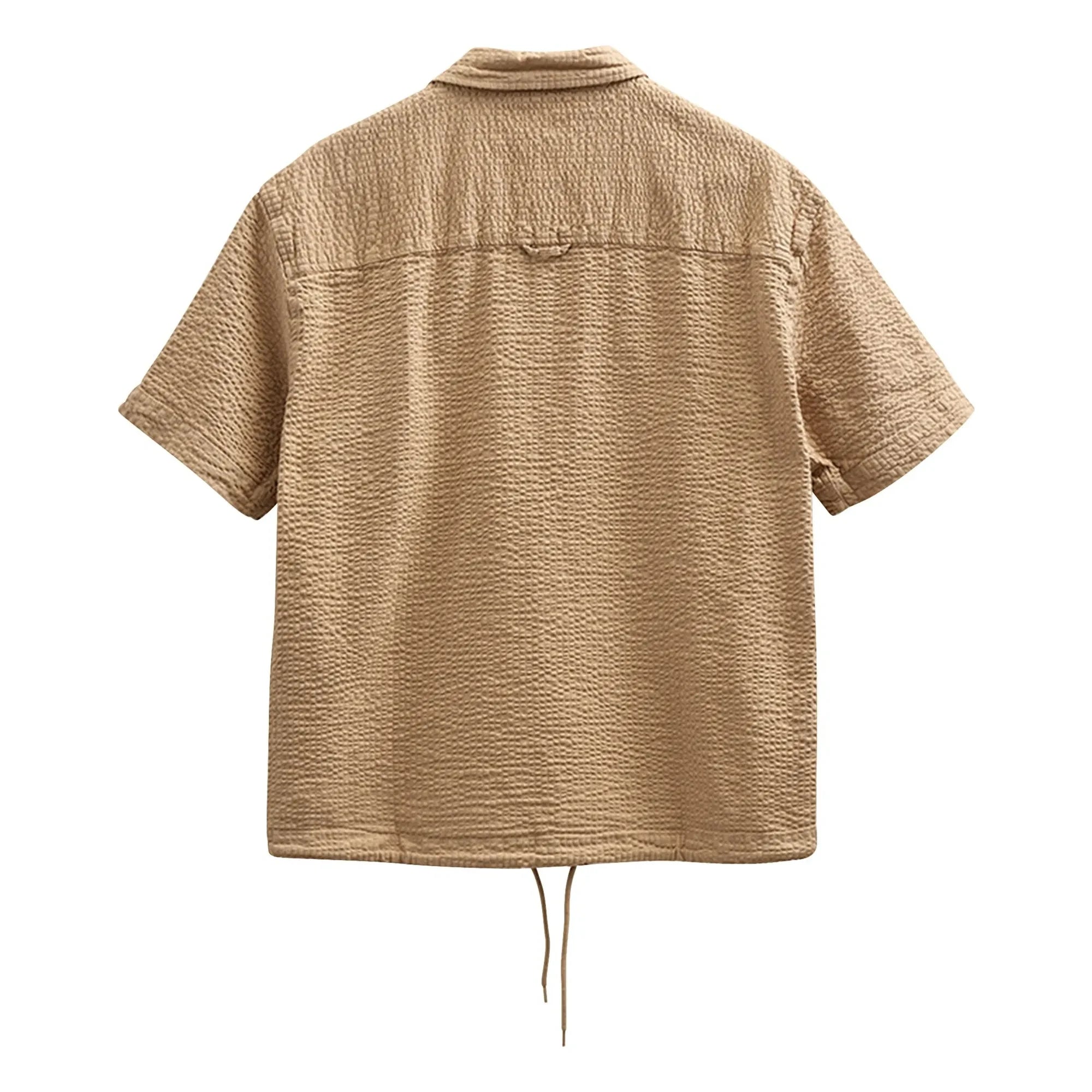Anerkjendt - Camisa Akotto Seersucker | Beige
