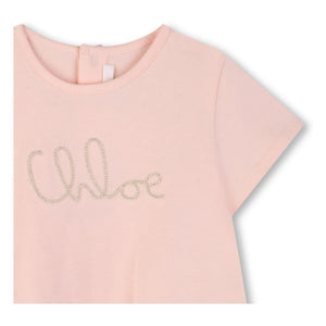Chloé - Set de camiseta y vestido de algodón orgánico | Rosa