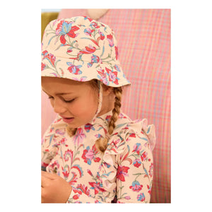 Louise Misha - Gorro de baño Devy Fleuri de fibra reciclada | Crudo