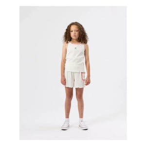 Goldie + Ace - Camiseta de tirantes acanalada Apple | Marfil