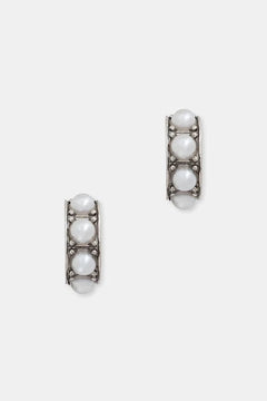 Pendientes de latón con circonitas AllSaints para mujer