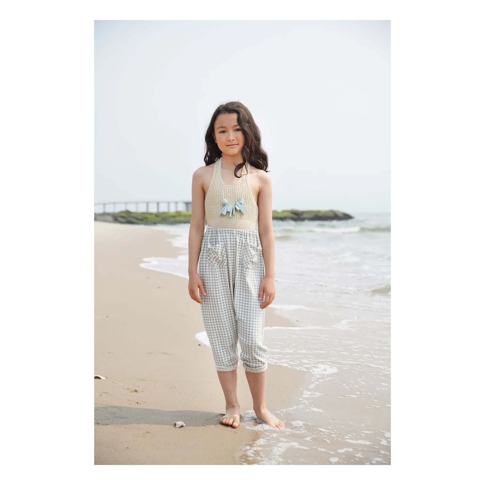 Soor Ploom - Vichy Harem Pants | Azul Glaciar