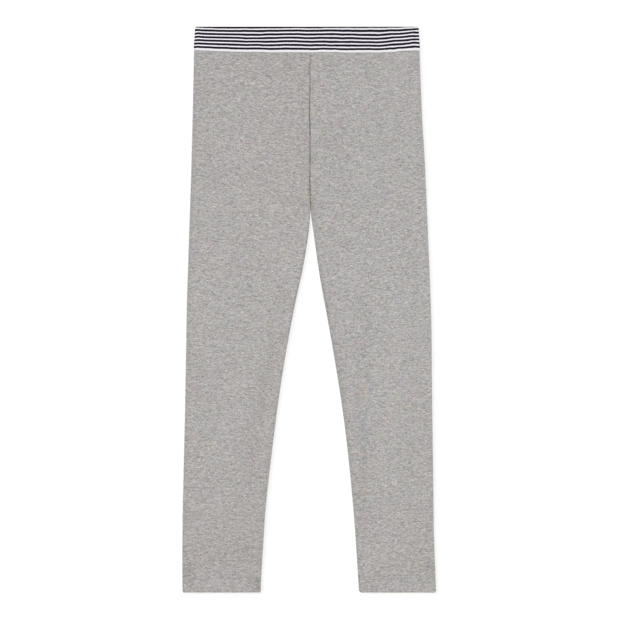 Petit Bateau - Jegging liso | Gris jaspeado