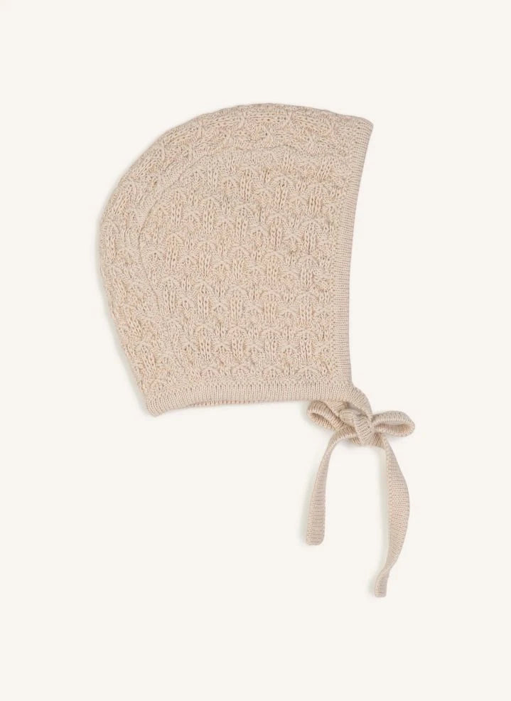 Chloé - Organik pamuklu bone ve tulum seti | Şeftali