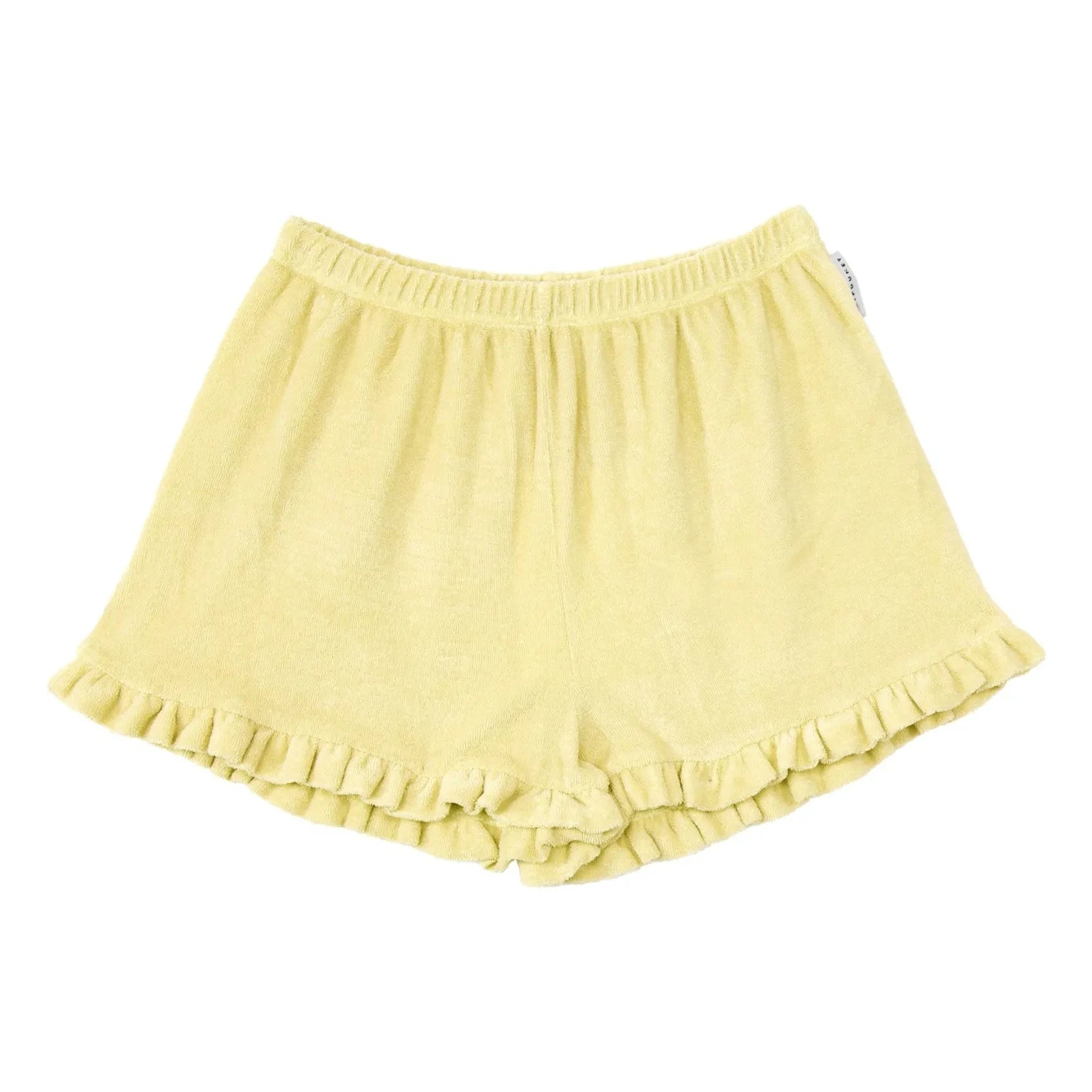 Mipounet - Carina Pantalón corto de toalla de algodón orgánico | Amarillo claro