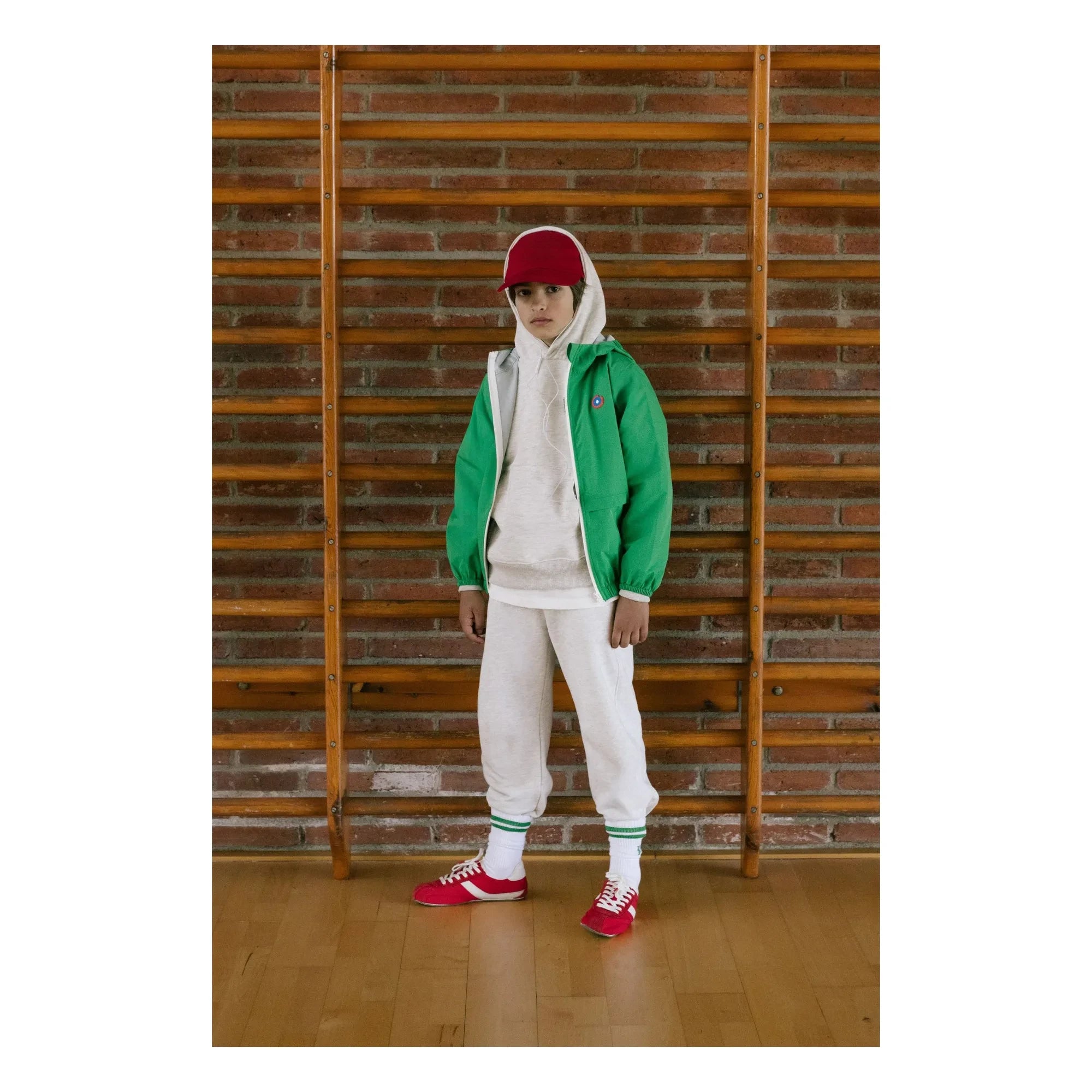 Chaqueta cortavientos Flotte - Bastille impermeable de fibra reciclada | Verde