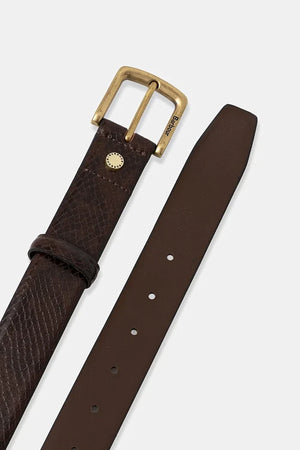 Cinturón de cuero Barbour Jaspar para hombre
