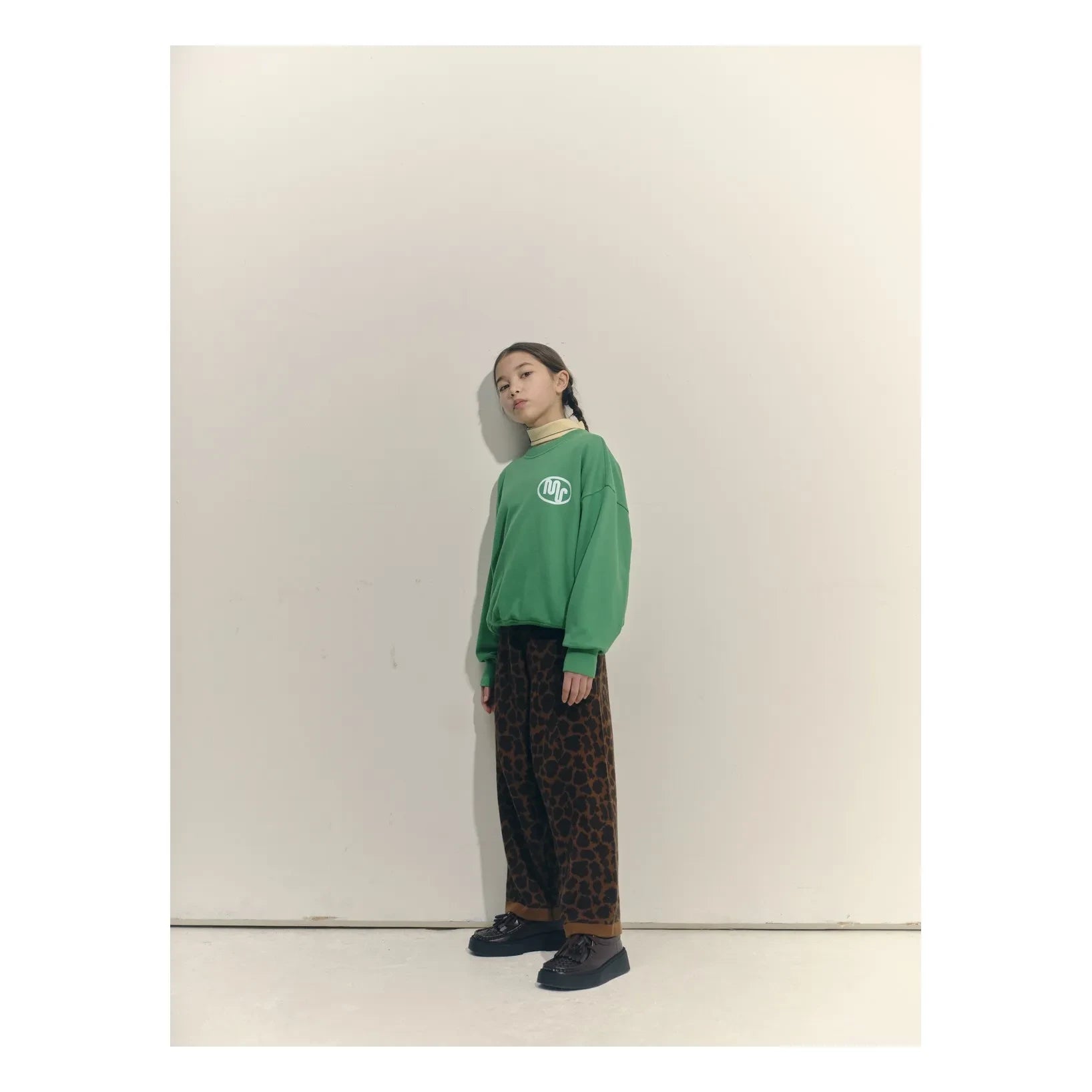 Main Story - Organik Pamuk Bubble Sweatshirt | Yeşil