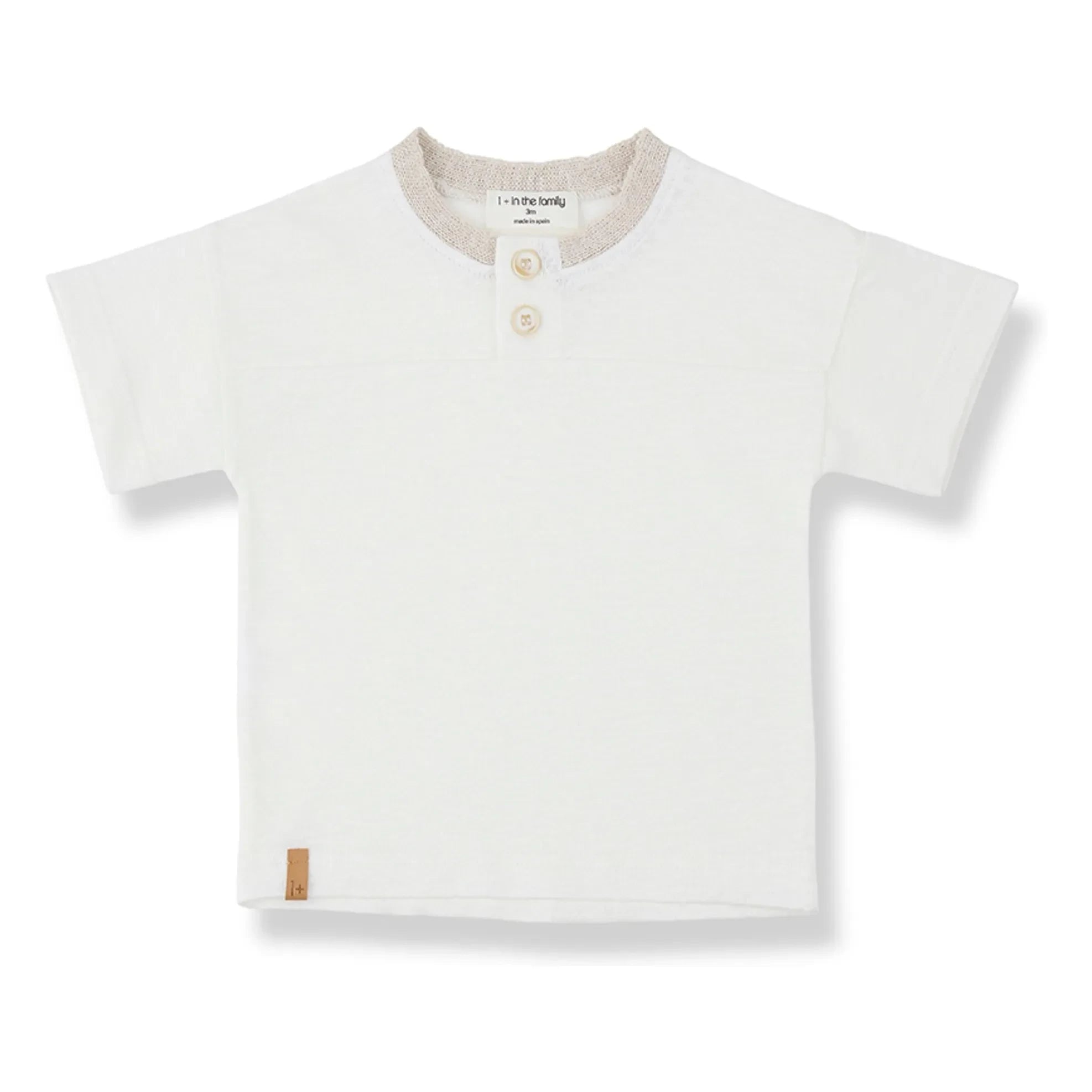 1+ in the family - Ordis Camiseta de Lino | Blanca