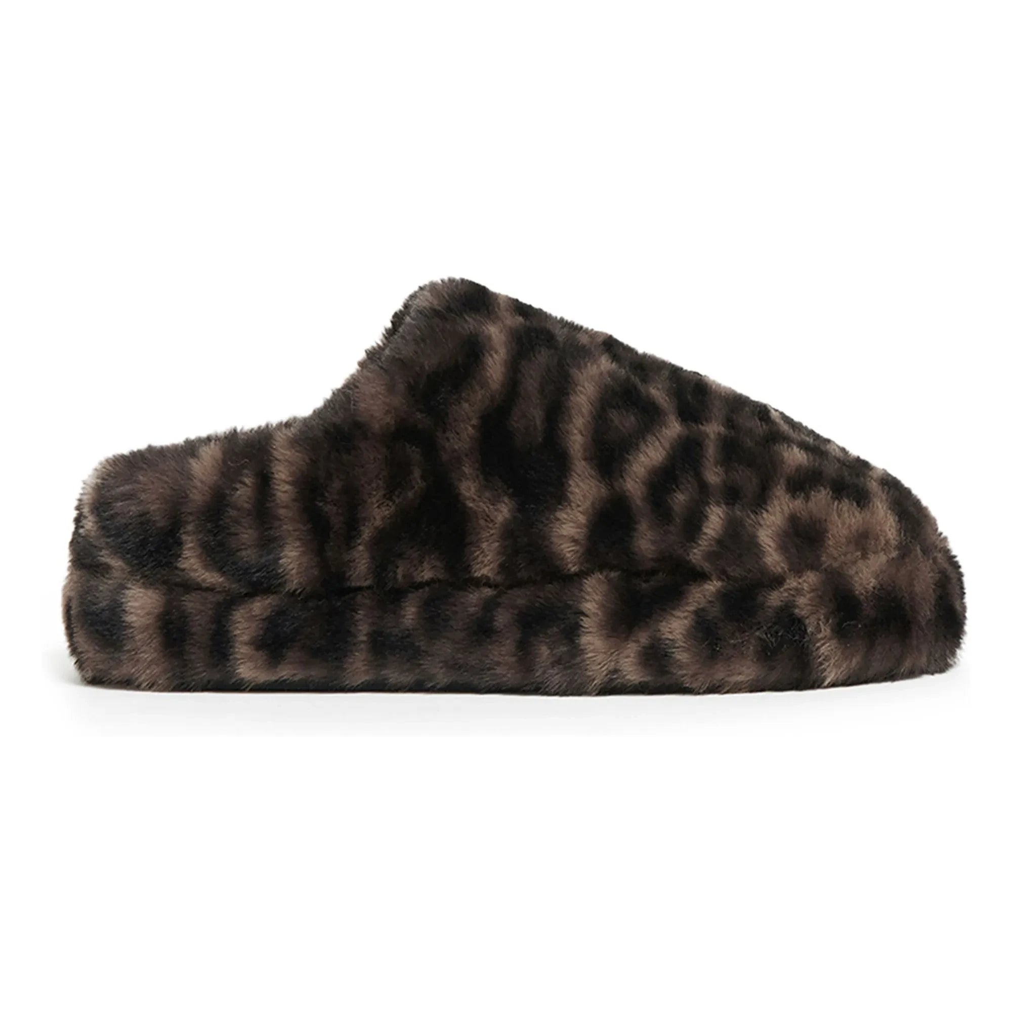 Apparis - Pantuflas Misha Leopardo Fibra Reciclada | Marrón