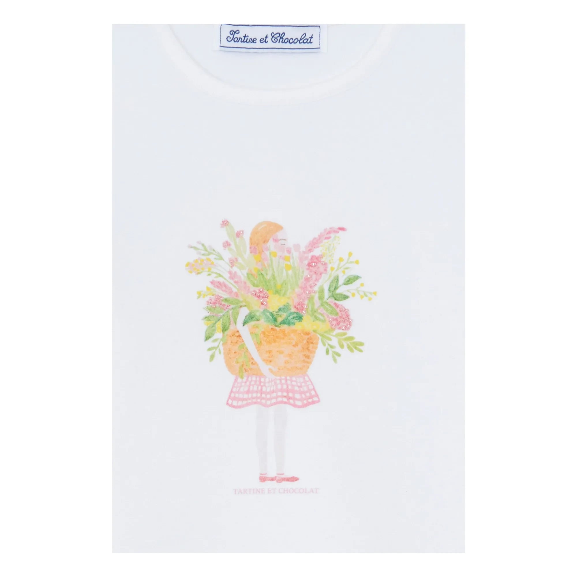 Tartine et Chocolat - Camiseta Ramo de Perlas | Blanco