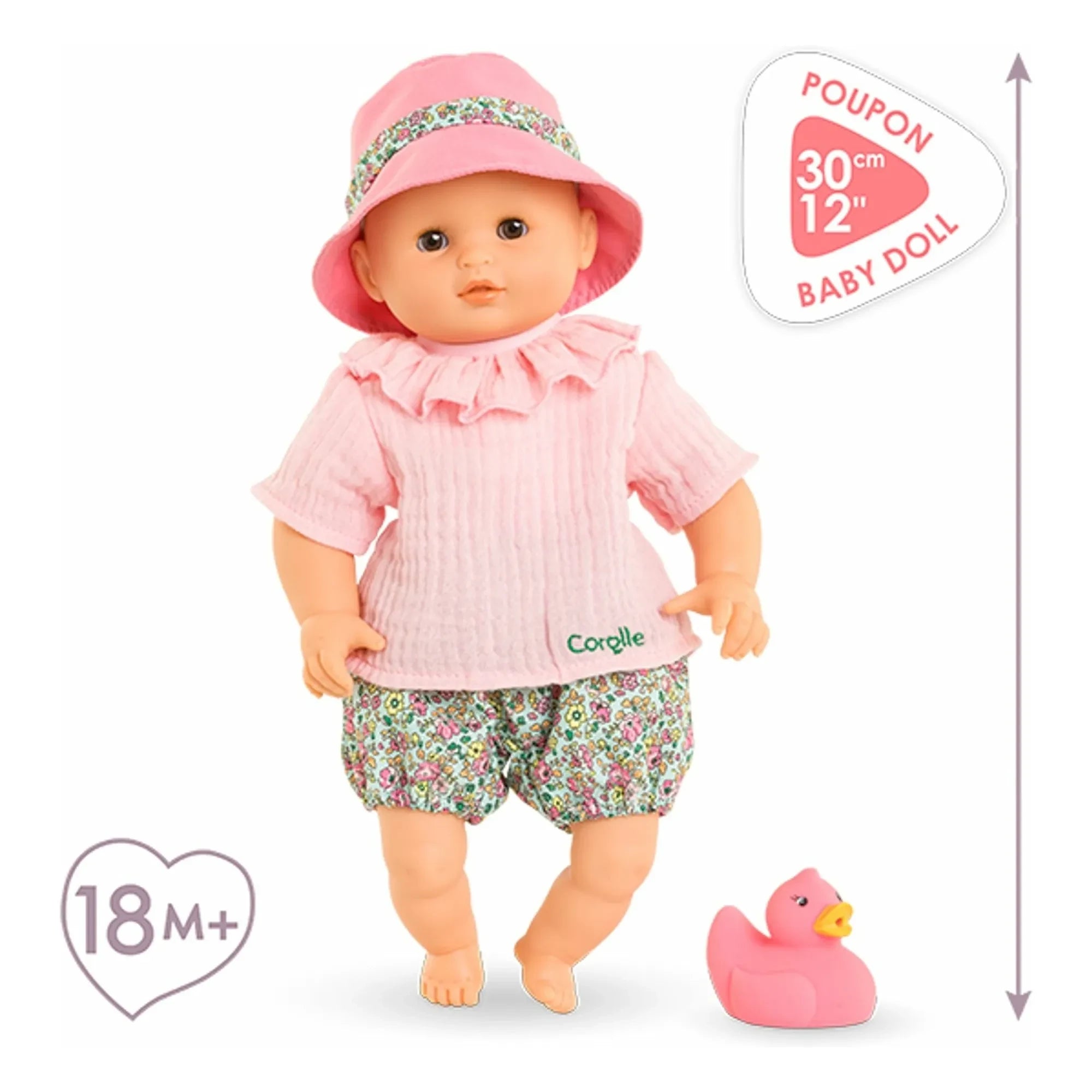 Corolle - Mi primer bebé - Bébé bain Coralie | Rosa claro