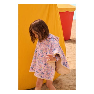 Louise Misha - Poncho de baño de algodón orgánico Mael | Rosa Pálido