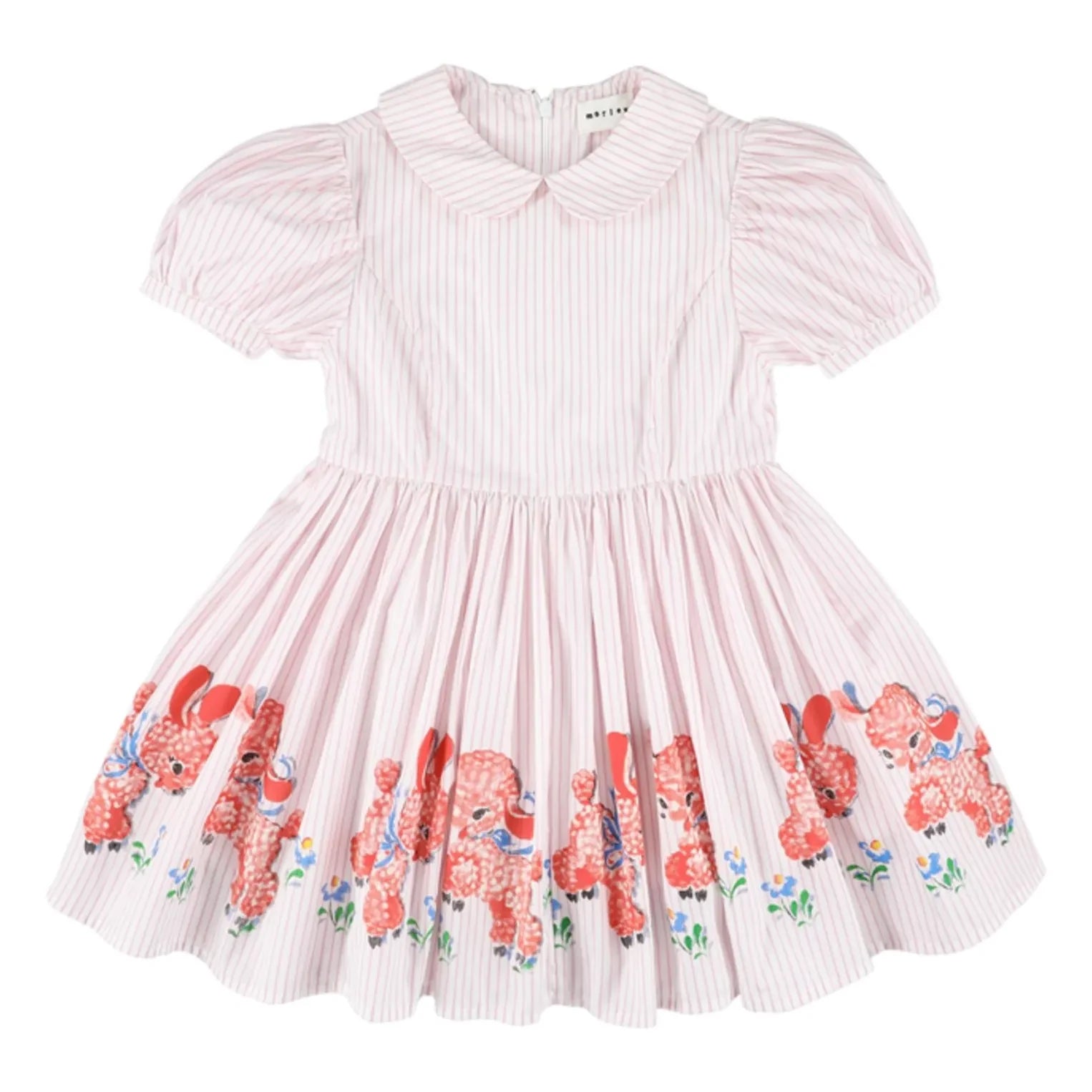 Morley - Vestido Claudine a rayas Xuli | Rosa palo