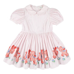Morley - Vestido Claudine a rayas Xuli | Rosa palo