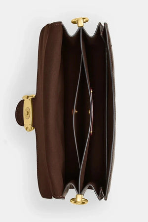 Bolso de hombro Coach Tabby Chain de cuero acolchado