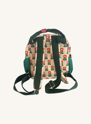 Mini Kyomo - Mochila de Flores de los Setenta - Mini Kyomo x Taxi Brousse | Beige
