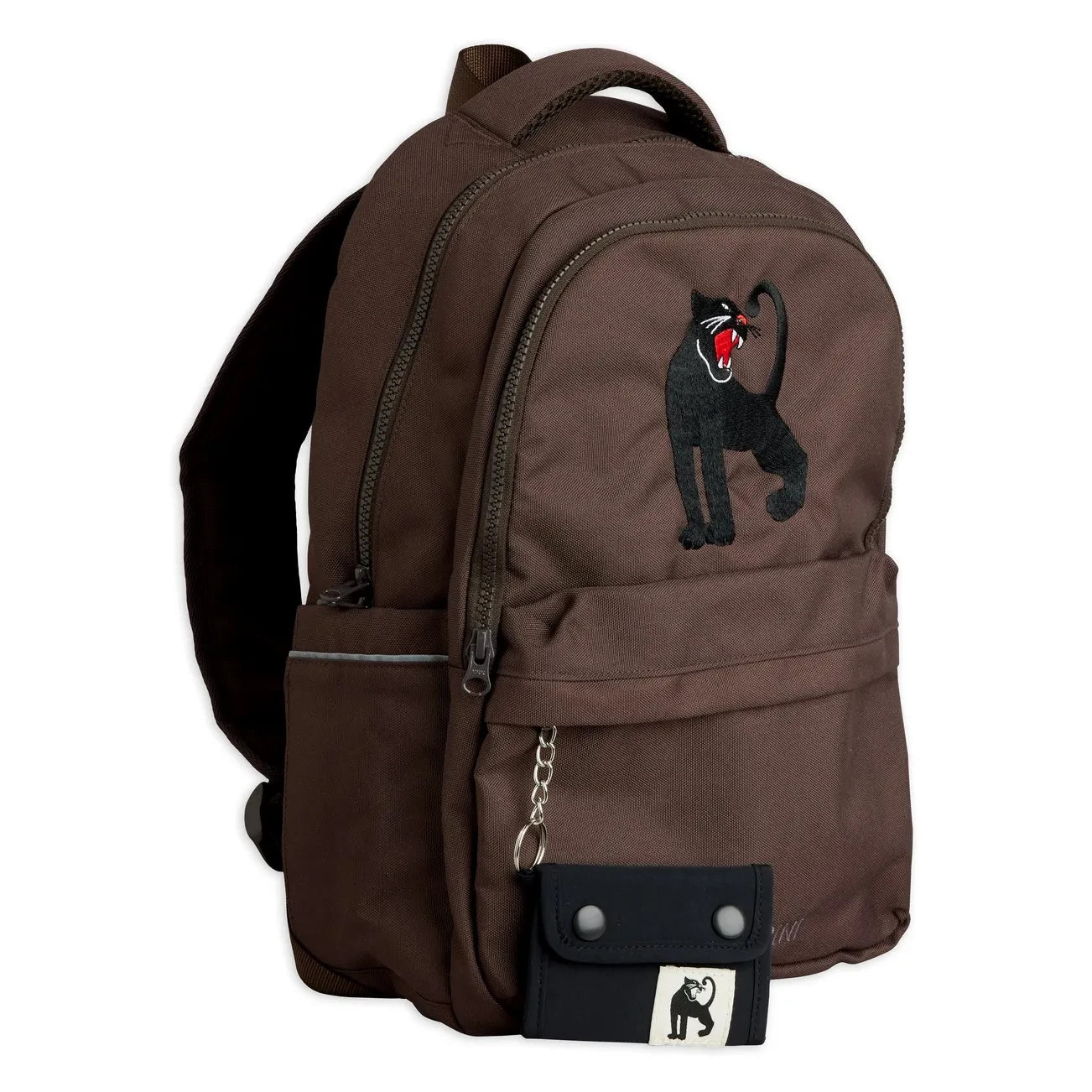 Mini Rodini - Panther Geri Dönüştürülmüş Elyaf Sırt Çantası | Kahverengi