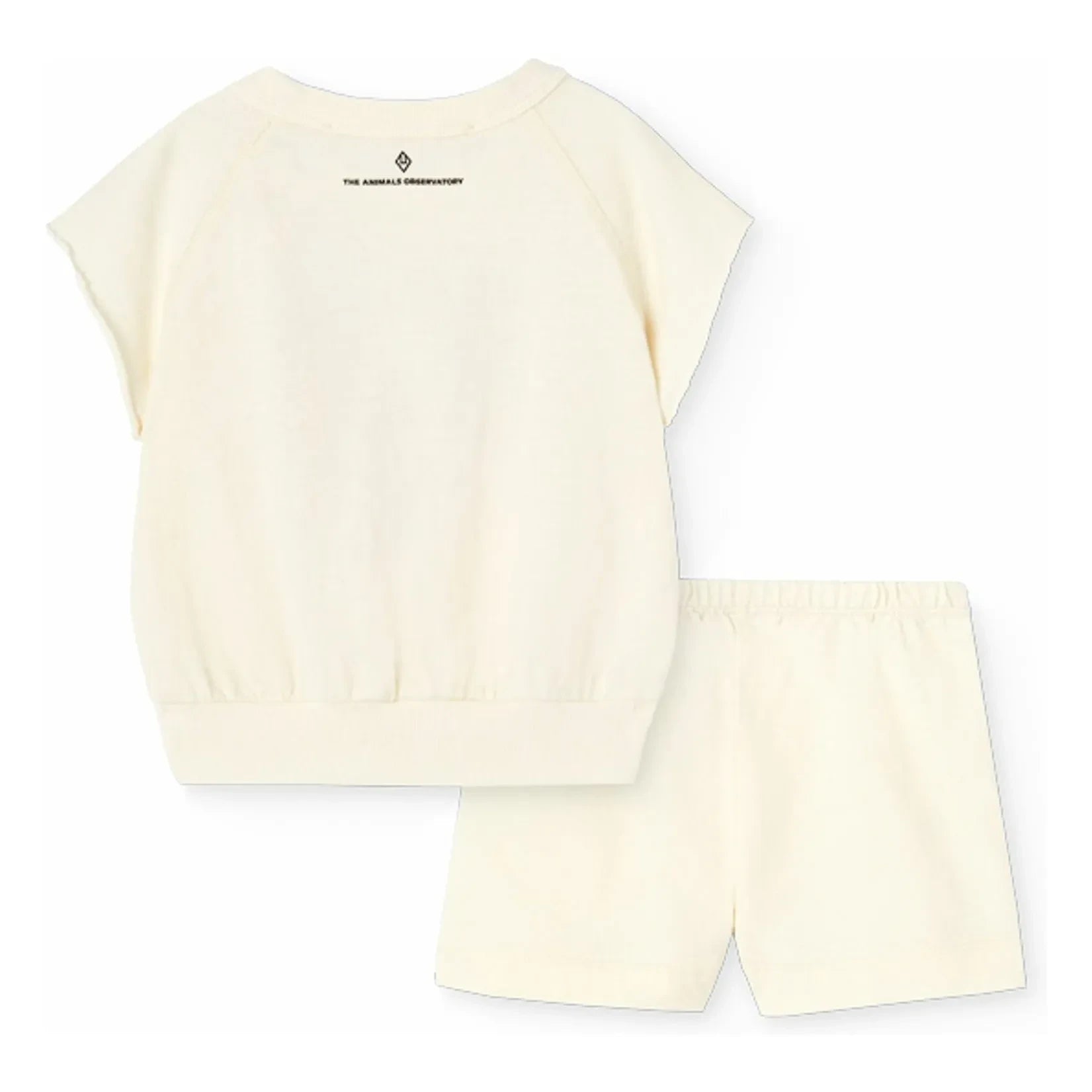 The Animals Observatory - Conjunto de top y pantalón corto de alpaca de algodón orgánico Mes Amis | Blanco