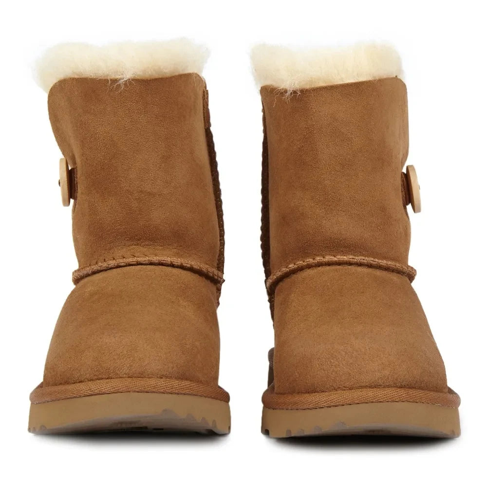 UGG - Botas de ante forradas de piel Bailey Button II | Camel