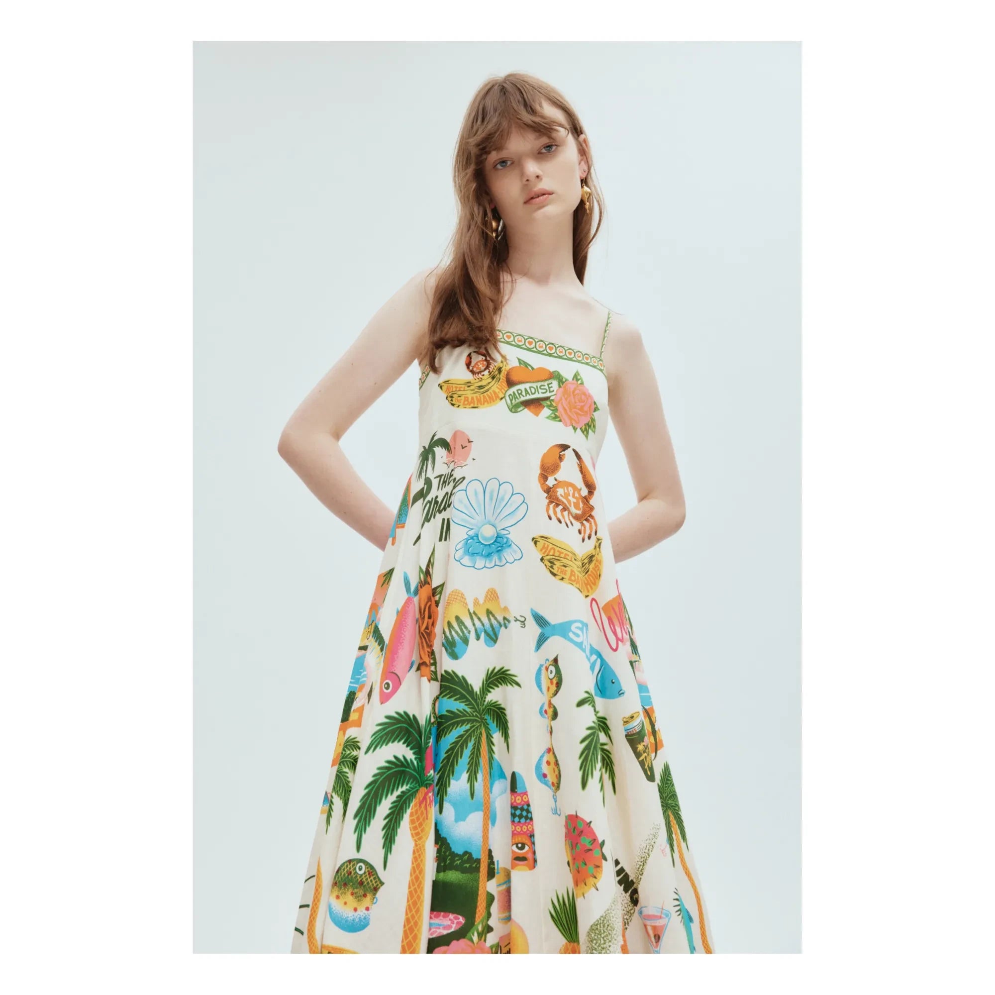 Alémais - Vestido de Lino Paradiso | Crudo