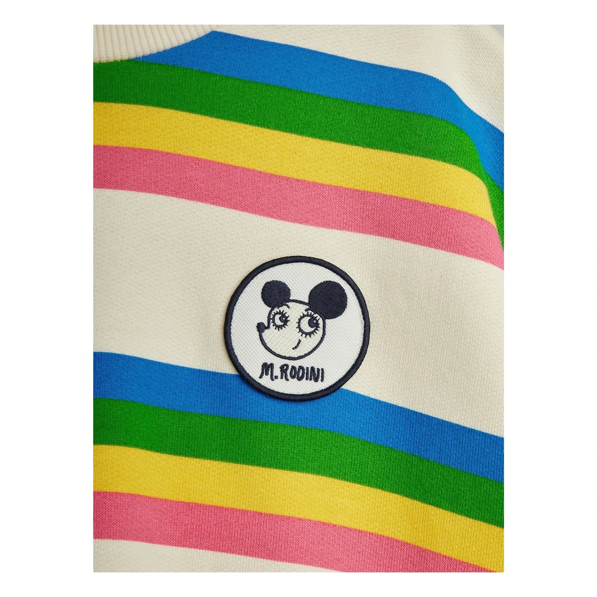 Mini Rodini - Sudadera de rayas de algodón orgánico | Crudo
