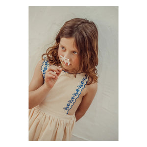 THE LiTTLE POETS - Teresa Carreaux Vestido Bordado | Amarillo pálido