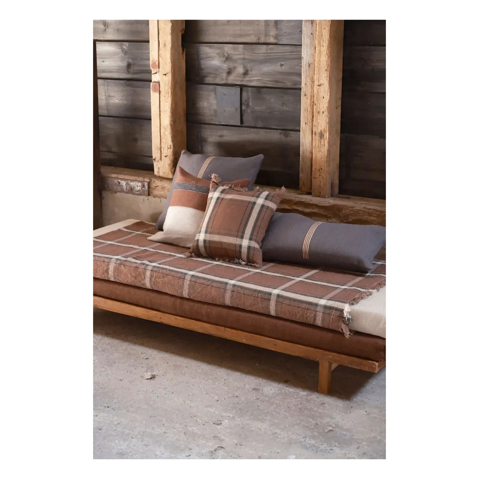 Libeco - Funda de almohada de lino Rowan | Rojo Óxido