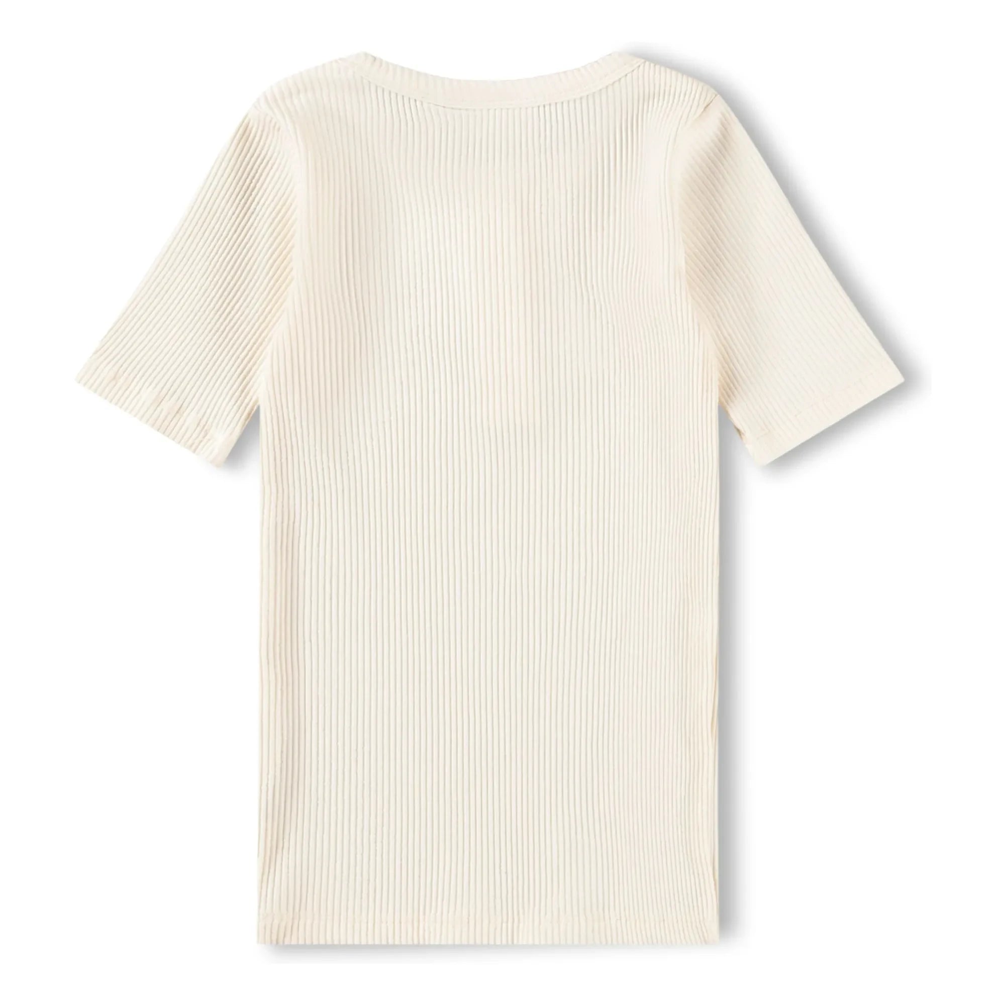 Molo - Camiseta de canalé con botones Rosey | Marfil