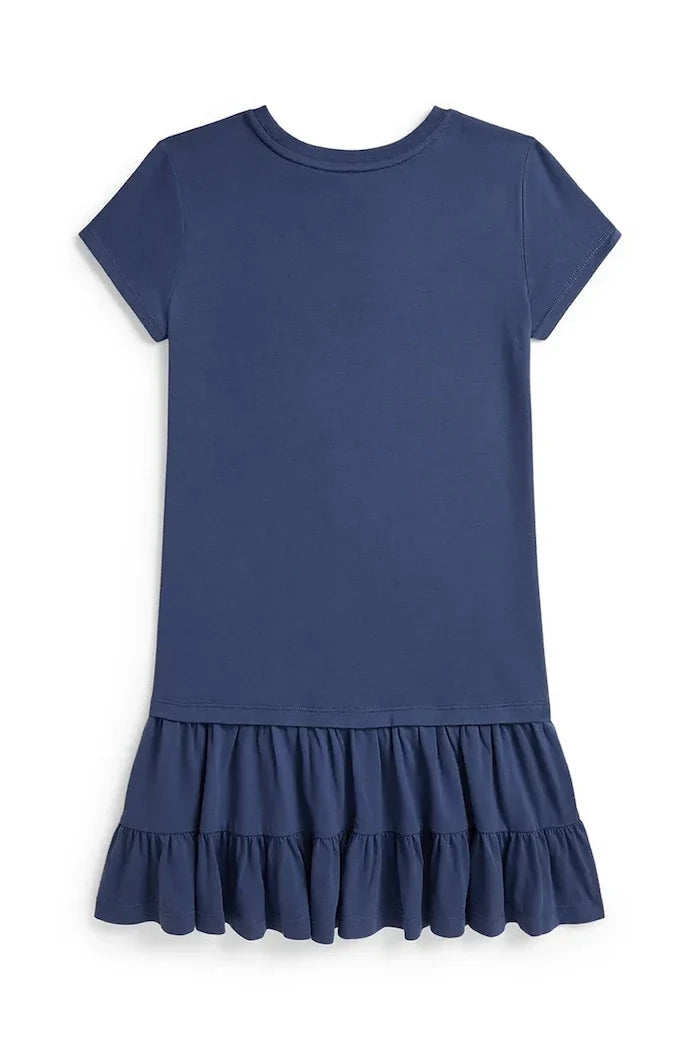 Vestido acampanado de algodón