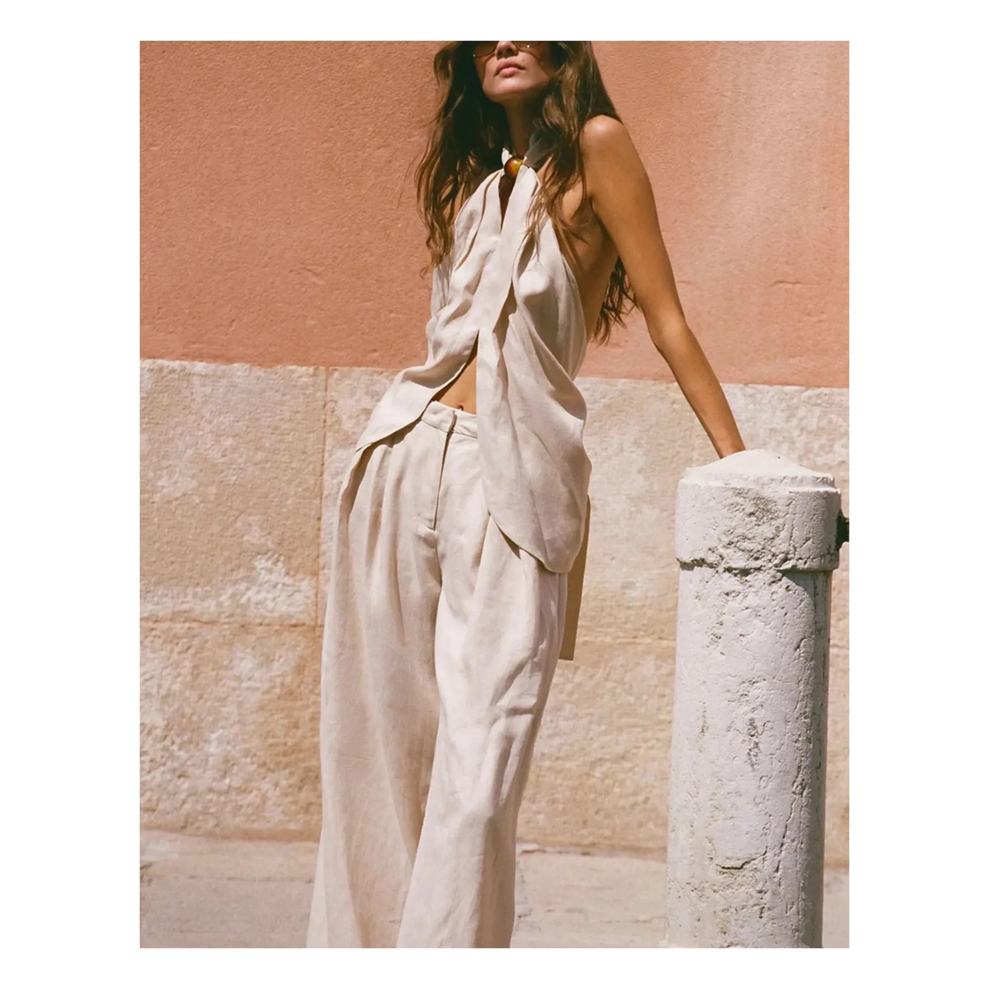 Faithfull the Brand - Top de lino Biba | Panna Cotta