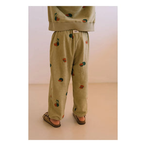 Studio Bohème - Pantalones de toalla de algodón orgánico Porgy Watermelon | Caqui