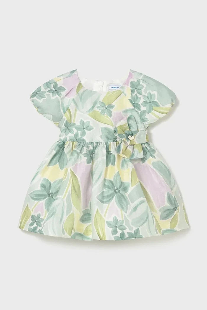 Vestido de lino infantil Mayoral