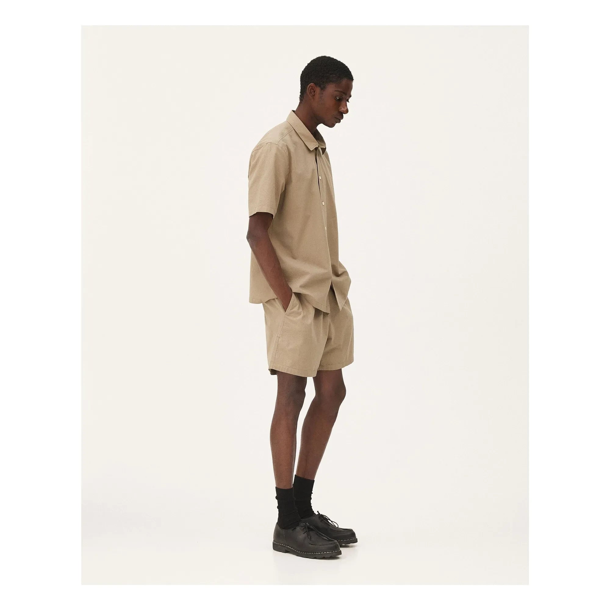 Noyoco - Shorts de algodón Malibu | Caqui