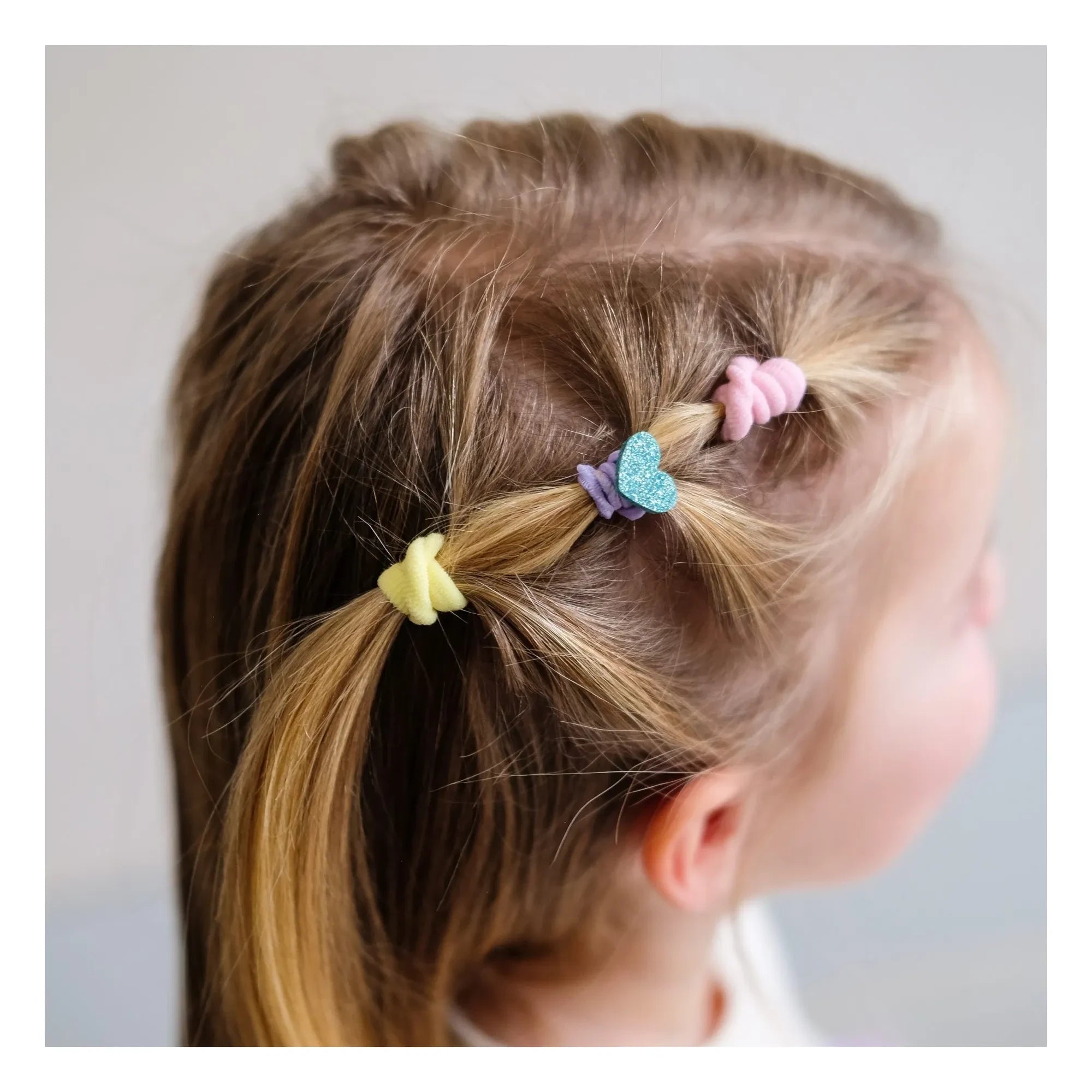 Mimi & Lula - Set de 14 coleteros y pinzas para el pelo | Lila