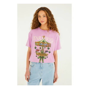 Farm Rio - Camiseta Paris Carousel | Lila