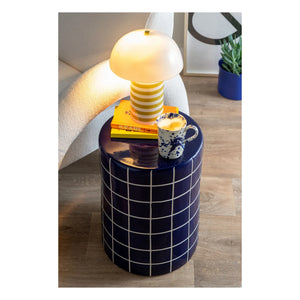 Present Time - Retro Tiles Yan Sehpa | Kobalt