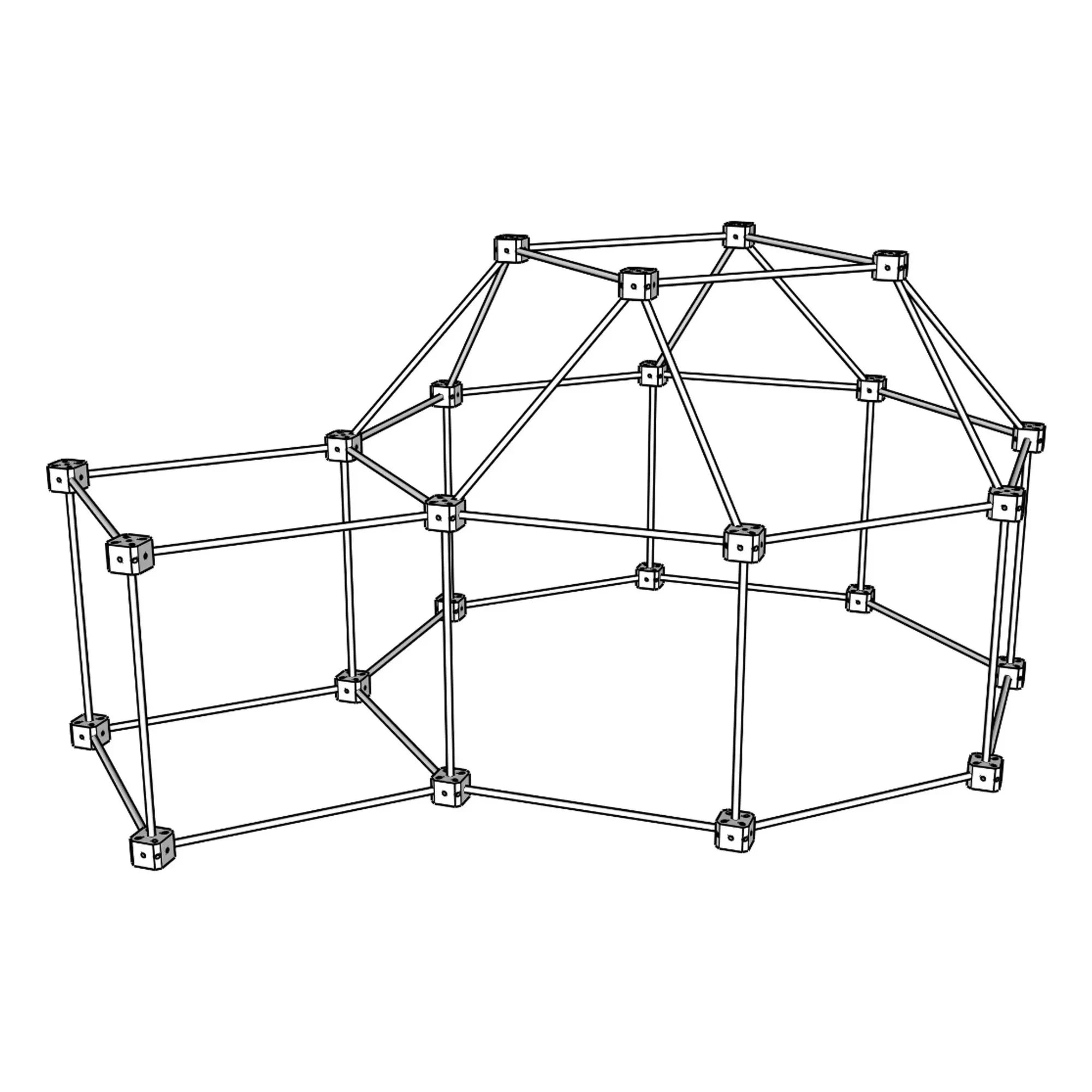 Canoa - Set de construcción de cabañas - Paquete Ardilla - 72 piezas