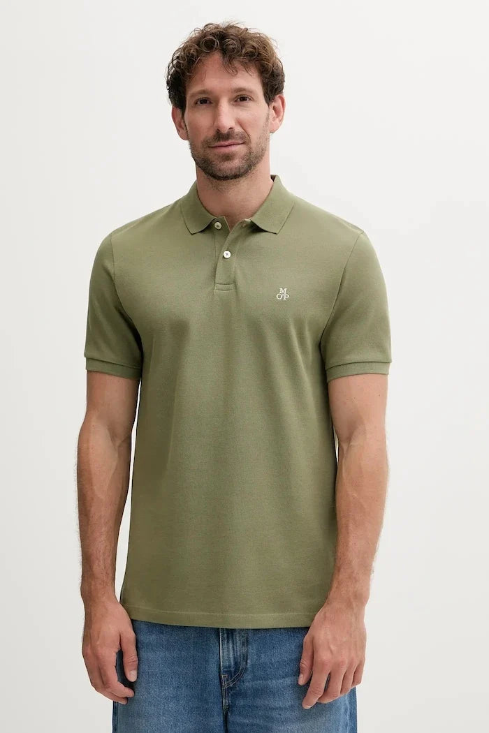 Camiseta de algodón con cuello Marc O'Polo