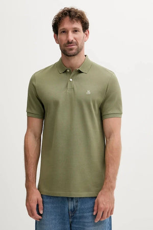 Camiseta de algodón con cuello Marc O'Polo