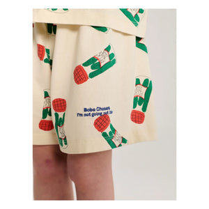 Bobo Choses - Conjunto de camisa y pantalón corto de algodón orgánico Pickles | Crudo