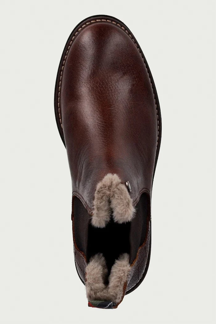 Botines Chelsea planos de cuero Barbour Evie para mujer