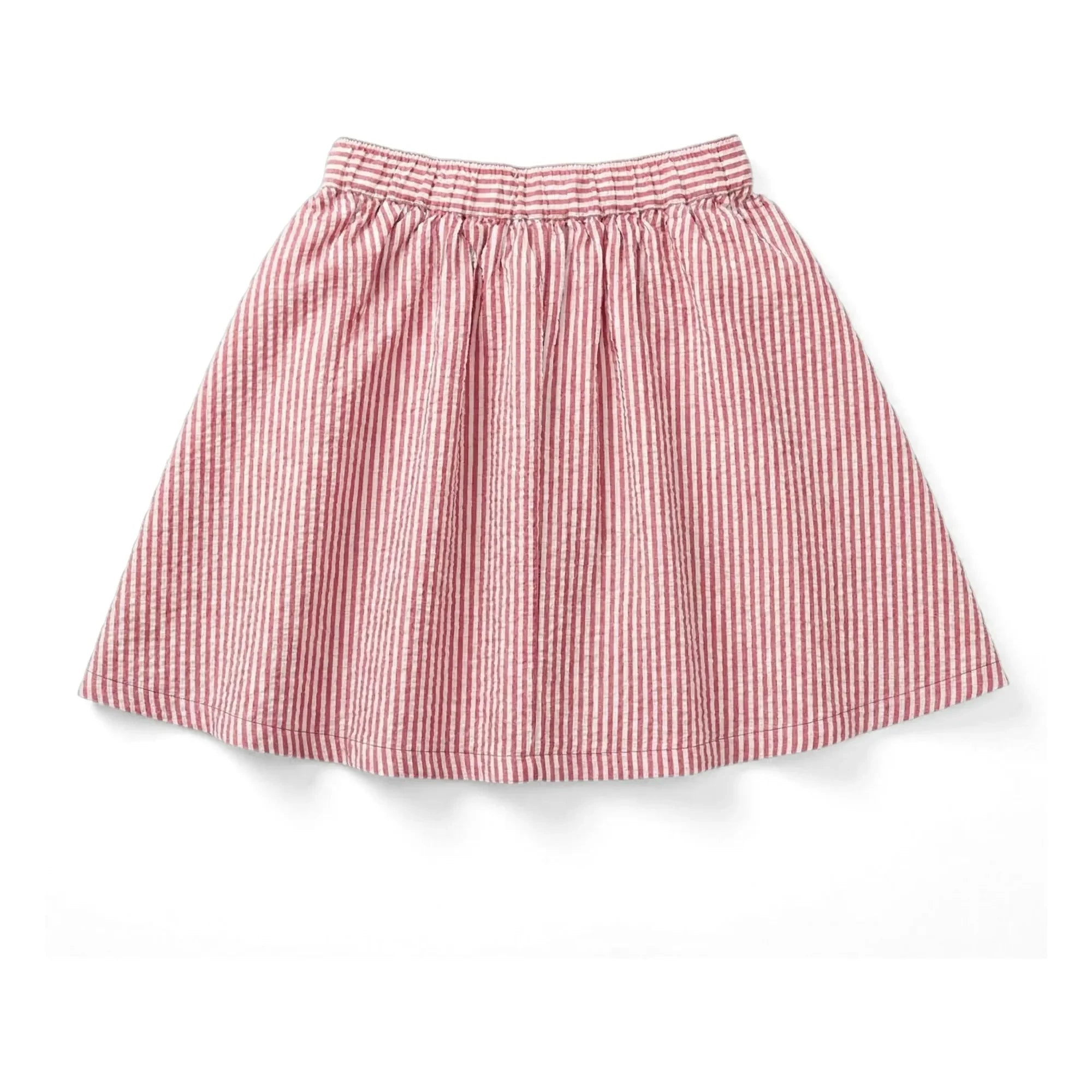 Smallable Kid - Falda Melody a rayas | Rojo cereza