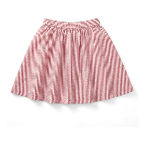 Smallable Kid - Falda Melody a rayas | Rojo cereza