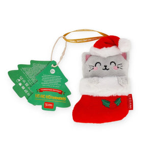 Legami - Juguete de peluche Decoración Navideña - Kitty - Oh-Oh-Ohrnaments