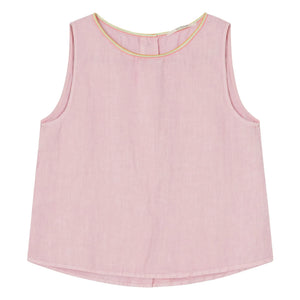 Dr Bloom - Blusa de lino Ana | Rosa empolvado
