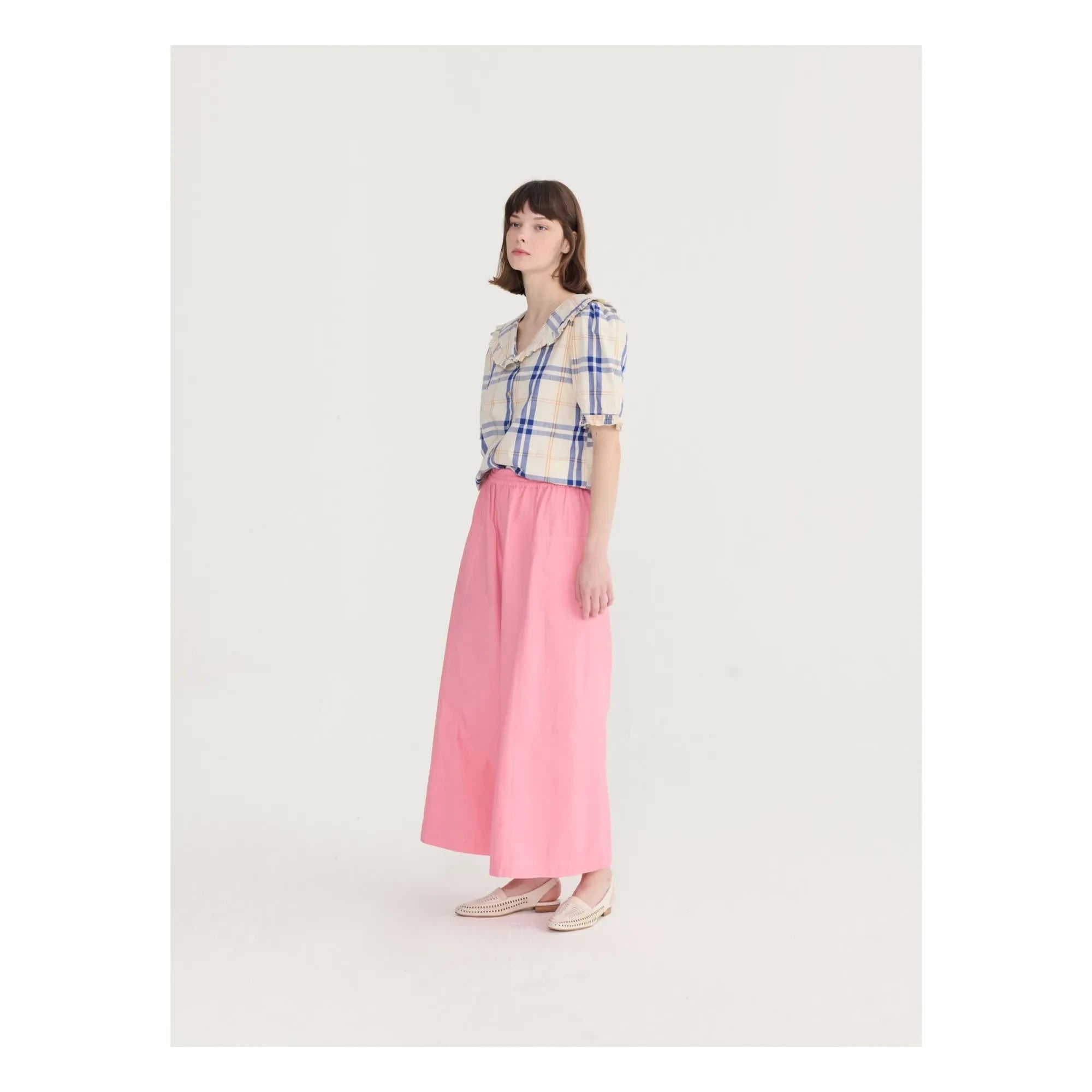 Bobo Choses - Pantalones de algodón orgánico Paper Touch | Rosa